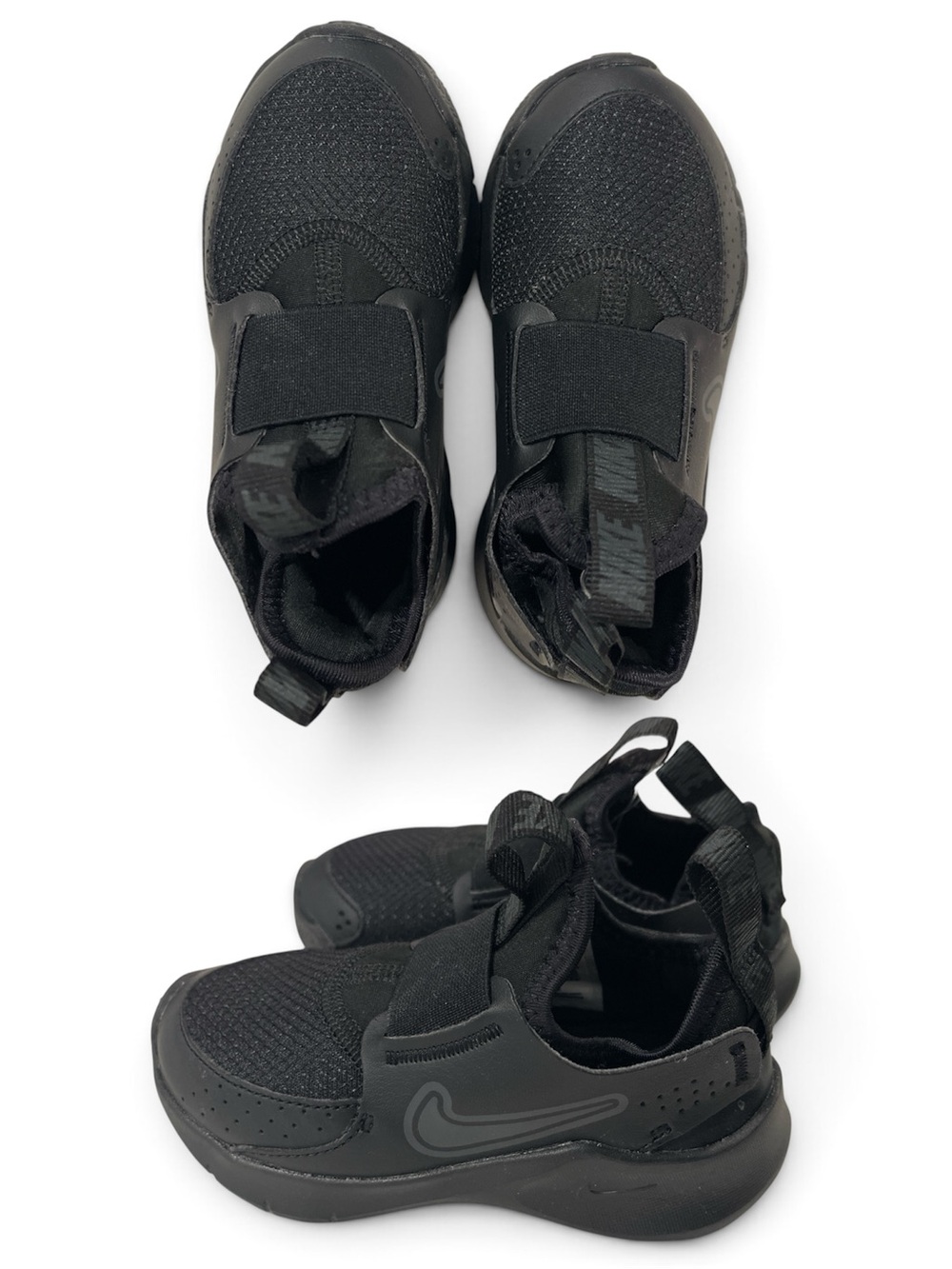 Nike Kids All-Black Slip-On Sport Sneakers